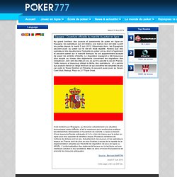 Actualités de Poker - Espagne : Ouverture officielle du marché du poker en ligne