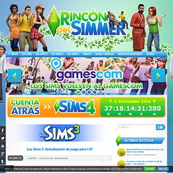 Los Sims 3: Actualización de juego para 1.67 » Rincón del Simmer