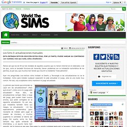 Los Sims 3: actualizaciones manuales
