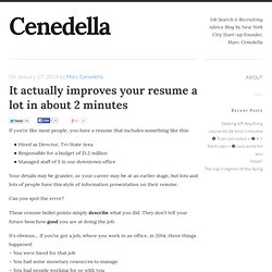 How To Improve Your Resume