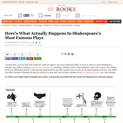 Here's What Actually Happens In Shakespeare's Most Famous Plays
