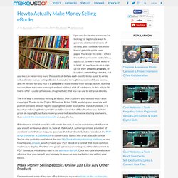 How to Actually Make Money Selling eBooks