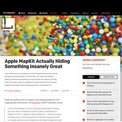 Apple MapKit Actually Hiding Something Insanely Great