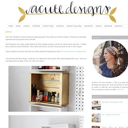 Acute Designs: shelves!