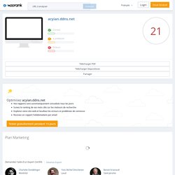 Analyse du site acyian.ddns.net