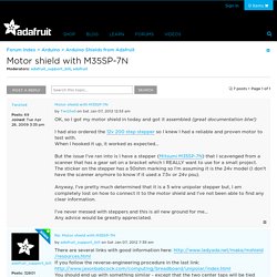 Motor shield with M35SP-7N