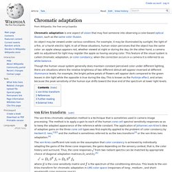 Chromatic adaptation