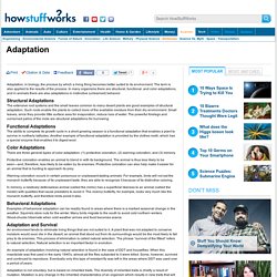 Adaptation - HowStuffWorks
