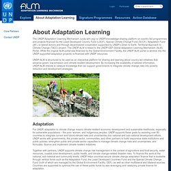 UNDP-ALM - UNDP's Adaptation Learning Mechanism