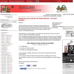 Adaptation du système de Marie Rivoire - les îlots bonifiés