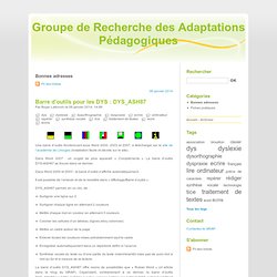 Bonnes adresses - Groupe de Recherche des Adaptations Pédagogiques