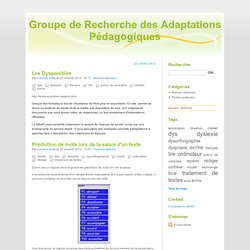 Groupe de Recherche des Adaptations Pédagogiques - page 2