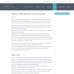 Odoo, l'ERP adapté à l'entreprise - XCG Consulting