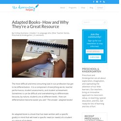 Adapted Books- How and Why They’re a Great Resource