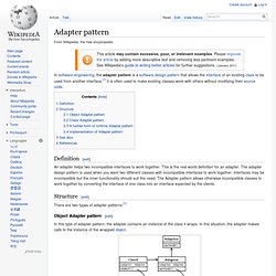 Adapter pattern