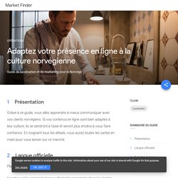 Adaptez vos actions marketing à la culture norvégienne – Market Finder, Google