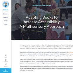 Adapting Books to Increase Accessibility