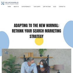 Adapting to COVID19: Rethink Your Marketing Strategy - Neuronimbus
