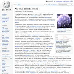 Adaptive immune system