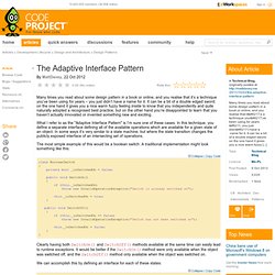 The Adaptive Interface Pattern
