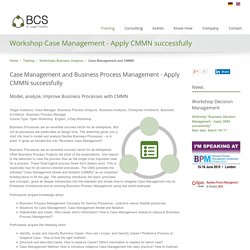 Adaptive Case Management for Business Analysts and CMMN