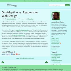 On Adaptive vs. Responsive Web Design - The Easy Designs Blog
