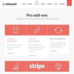 Add-ons - AffiliateWP