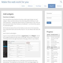 Make the web work for you