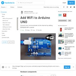 Add WiFi to Arduino UNO