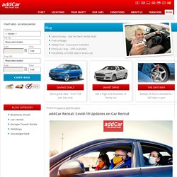 addCar Rental: Covid-19 Updates on Car Rental