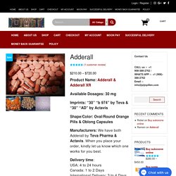 Best Adderall Online at your Doorstep! Pijnpillen