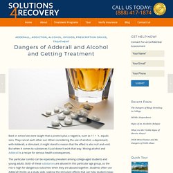 Adderall and Alcohol