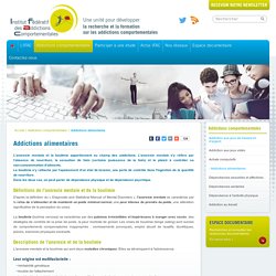 Addictions alimentaires