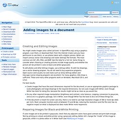 Adding images to a document