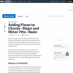 Adding Flavor to Chords – Major and Minor 7ths – Basix