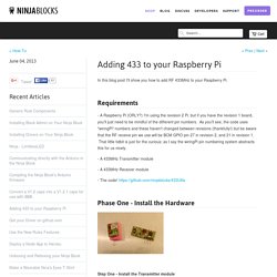Adding 433 to your Raspberry Pi