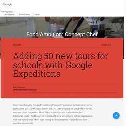 Adding 50 new tours for schools with Google Expeditions