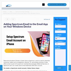 Adding Spectrum Email to the Email App