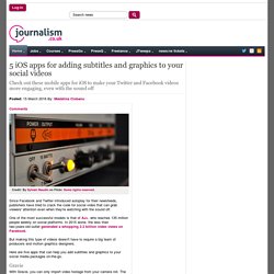 5 iOS apps for adding subtitles and graphics to your social videos