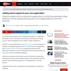 Adding macro support to your Java application