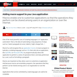 Adding macro support to your Java application