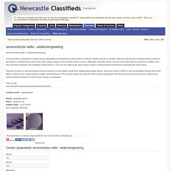 semiconductor wafer - addisonengineering-newcastleclassifieds