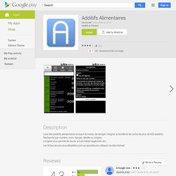 Additifs Alimentaires - Android Market