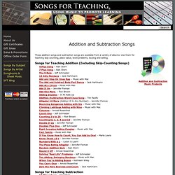 Addition and Subtraction Songs: Song Lyrics and Sound Clips