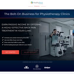 Bolt On Additional Profit to Your Physiotherapy Clinic