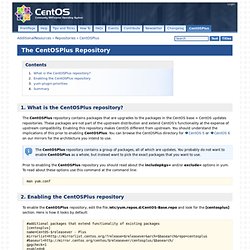 AdditionalResources/Repositories/CentOSPlus