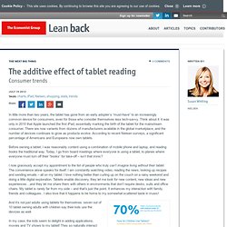 The additive effect of tablet reading
