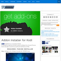Addon Installer for Kodi