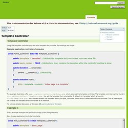 addons:template [Kohana User Guide]