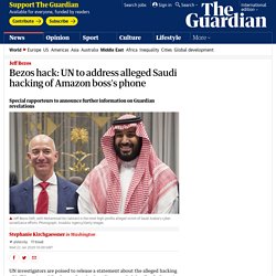 Bezos hack: UN to address alleged Saudi hacking of Amazon boss's phone